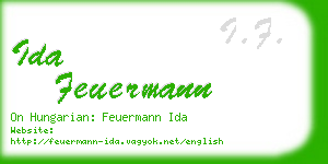 ida feuermann business card